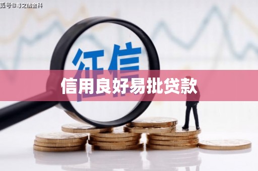 长顺信用良好易批贷款