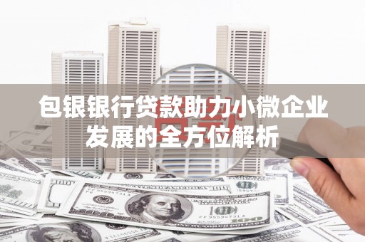 长顺包银银行贷款助力小微企业发展的全方位解析