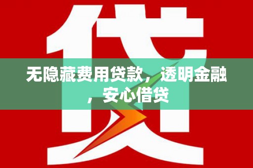 长顺无隐藏费用贷款，透明金融，安心借贷