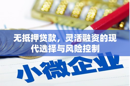 长顺无抵押贷款，灵活融资的现代选择与风险控制