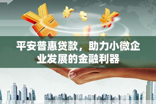 长顺平安普惠贷款，助力小微企业发展的金融利器