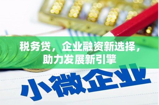 长顺税务贷，企业融资新选择，助力发展新引擎