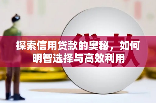 长顺探索信用贷款的奥秘，如何明智选择与高效利用
